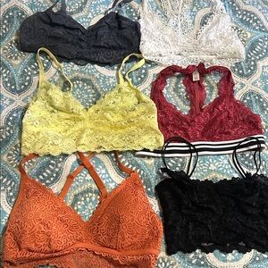 Lace Bralette Set - Multicolor